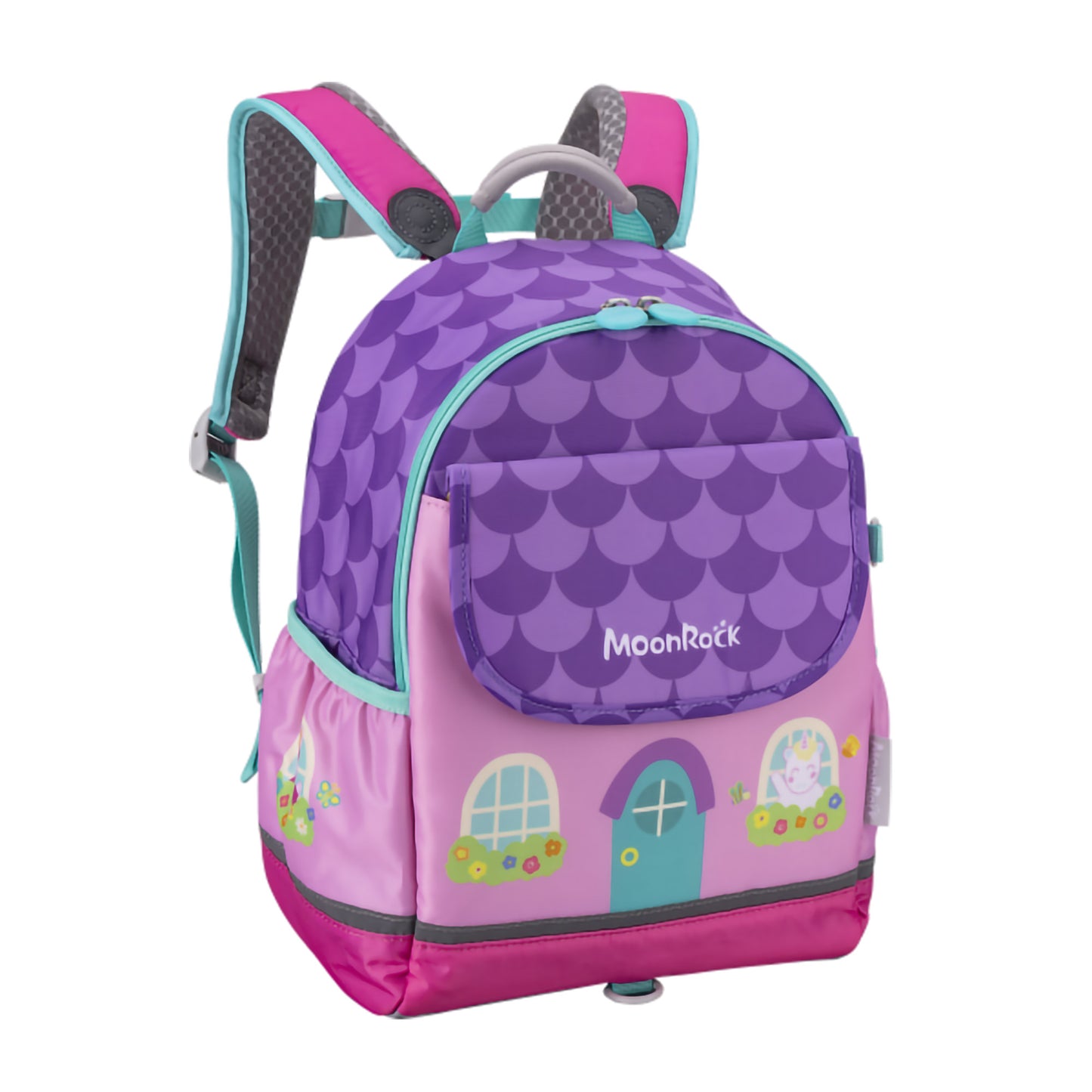 MoonRock Kids Backpack - Dream House design - Light Purple