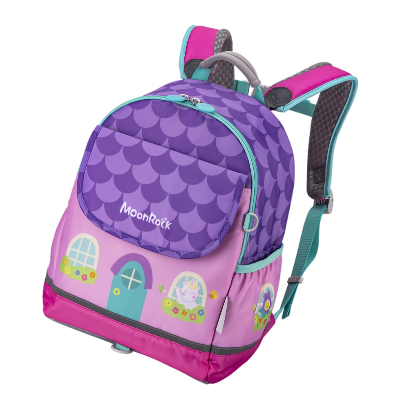 MoonRock Kids Backpack - Dream House design - Light Purple