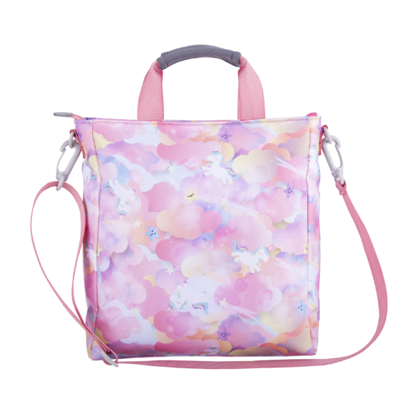 MoonRock Time Out Casual Shoulder Bag - Rainbow Unicorn - Pink