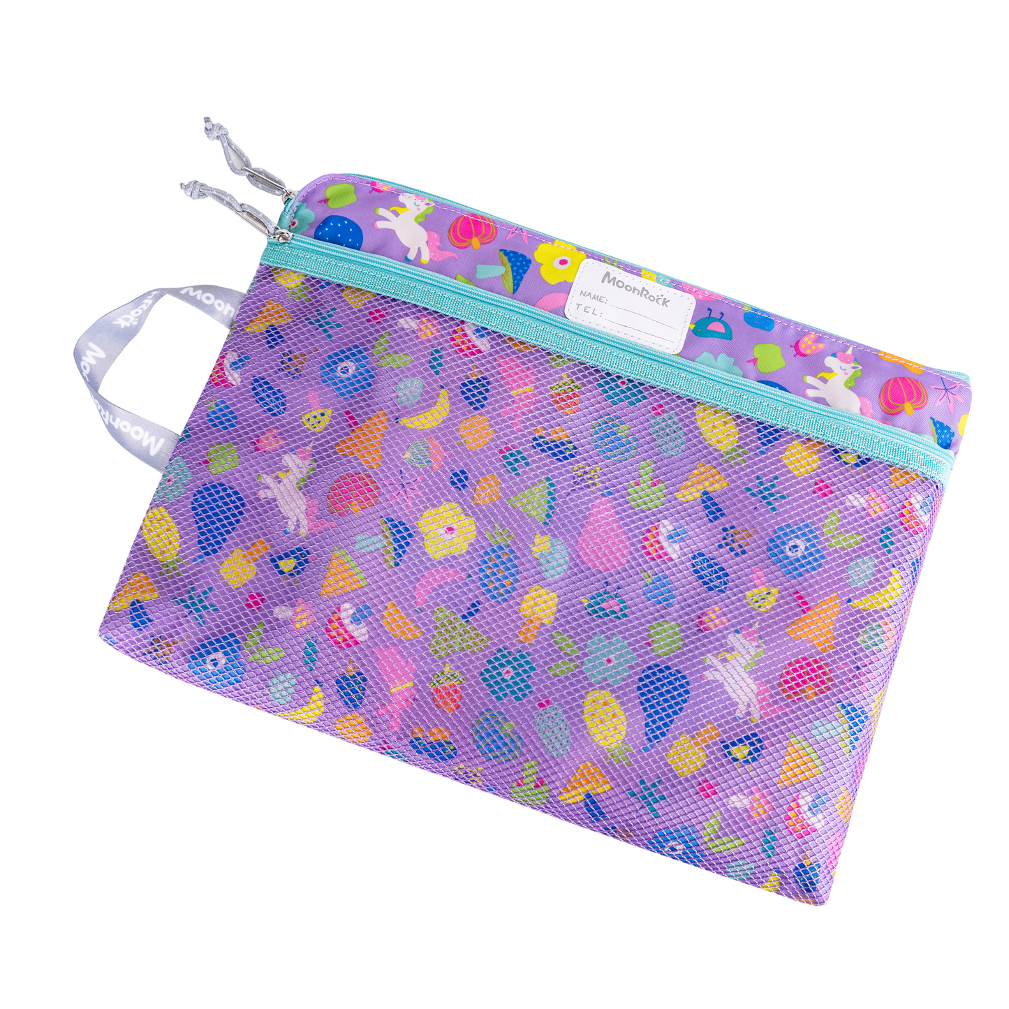 PI8000P F4 Homework Bag - Unicorn Garden - Light Purple