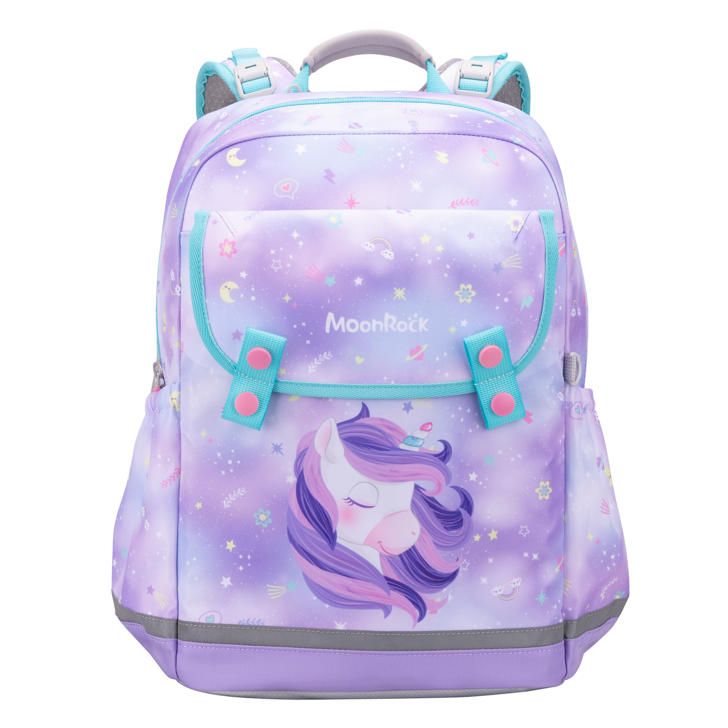 SS100P School Bag - Star Unicorn - Light Purple
