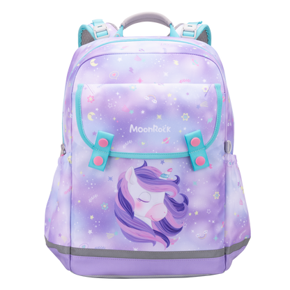 SS100P School Bag - Star Unicorn - Light Purple