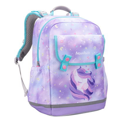 SS100P School Bag - Star Unicorn - Light Purple