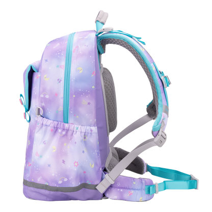 SS100P School Bag - Star Unicorn - Light Purple