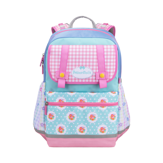 ASS200P School Bag - Picnic Party - Pink Green