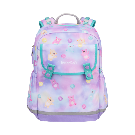 ASS100P School Bag - Cute Baby Bear - Light Purple