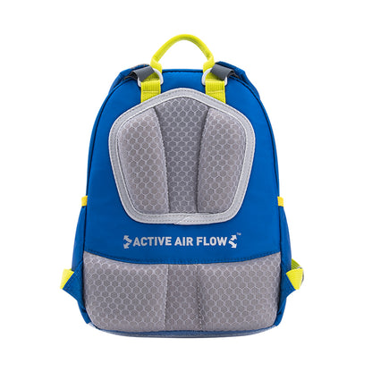 MoonRock Children's Antimicrobial Spine Protection Backpack - Forest Sports Meet - Blue (S)
