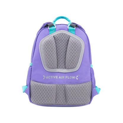 MoonRock Children's Antimicrobial Spine Protection Backpack - Forest Sports Meet - Light Purple (S)