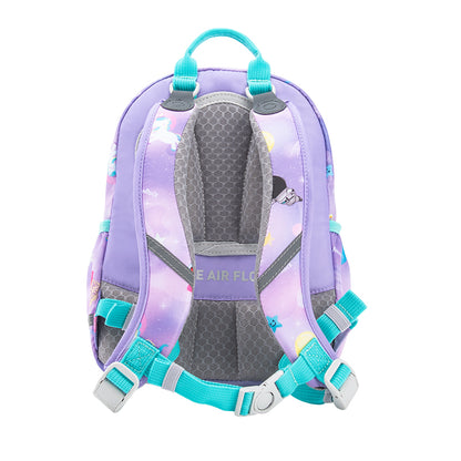MoonRock Children's Antimicrobial Spine Protection Backpack - Moon Exploration - Light Purple (S)