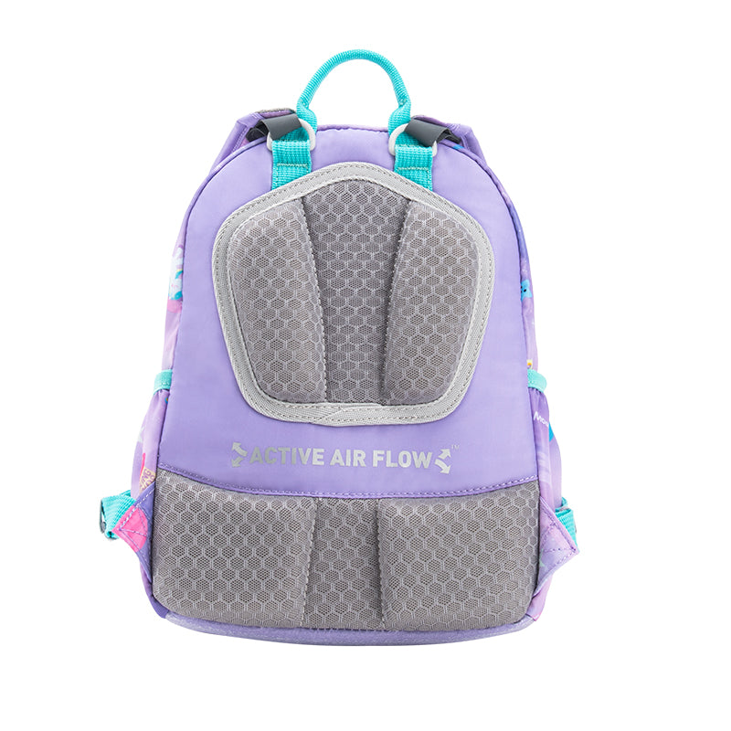 MoonRock Children's Antimicrobial Spine Protection Backpack - Moon Exploration - Light Purple (S)