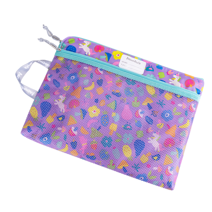 PI8000P F4 Homework Bag - Unicorn Garden - Light Purple
