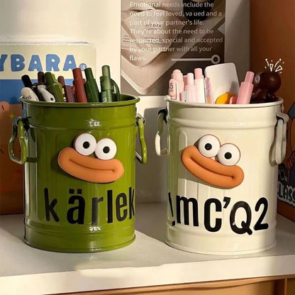 Cartoon Pen Holder – Cute Desk & Office Storage Organizer