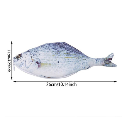 Cute Fish Pencil Case Kawaii Cartoon Zipper Pen Bag