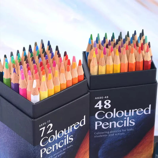 Wooden Colored Pencils Set – 12/18/24/36/48/72 Colors