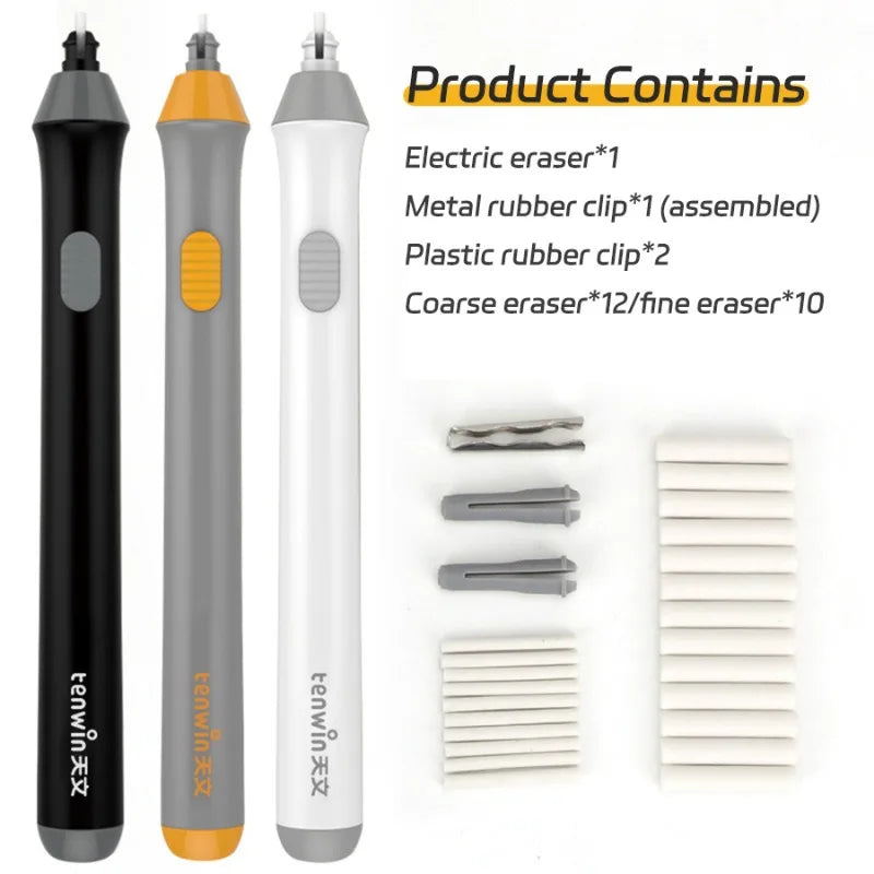 Electric Eraser – Adjustable Thick/Thin Rubber, Safe & Efficient