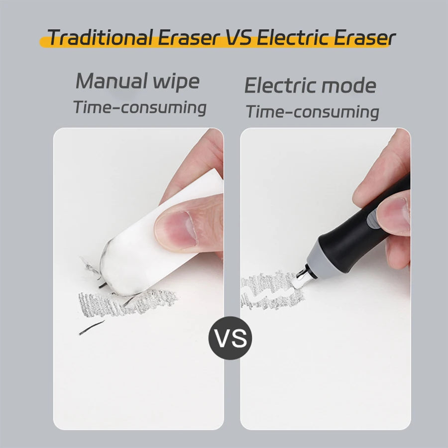 Electric Eraser – Adjustable Thick/Thin Rubber, Safe & Efficient