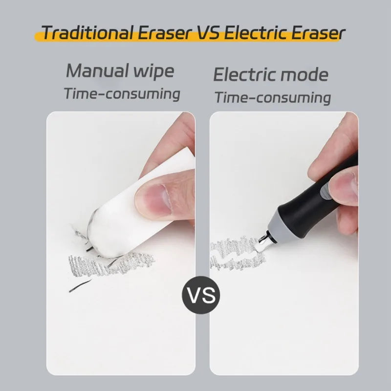Electric Eraser – Adjustable Thick/Thin Rubber, Safe & Efficient