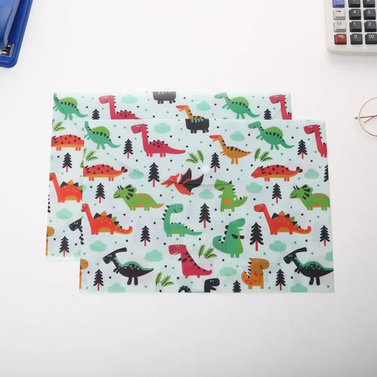 1 Pc A4 Cute Cartoon PVC File Folder – Snap Button Organizer