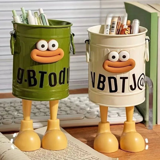 Cartoon Pen Holder – Cute Desk & Office Storage Organizer