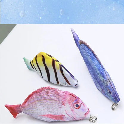 Cute Fish Pencil Case Kawaii Cartoon Zipper Pen Bag