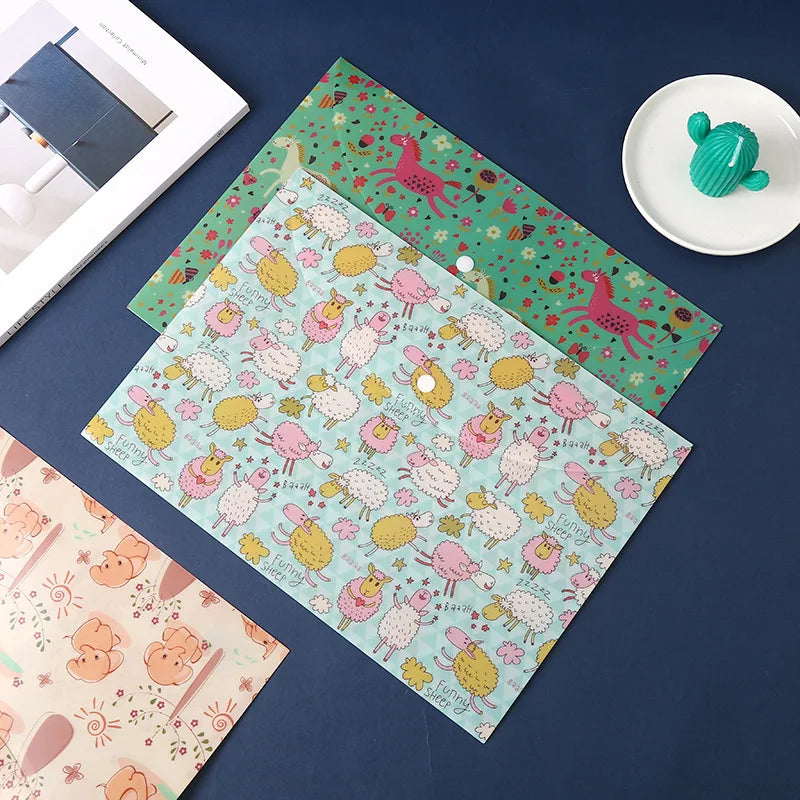 A4 Animal File Bag – Cute Document Organizer for Kids