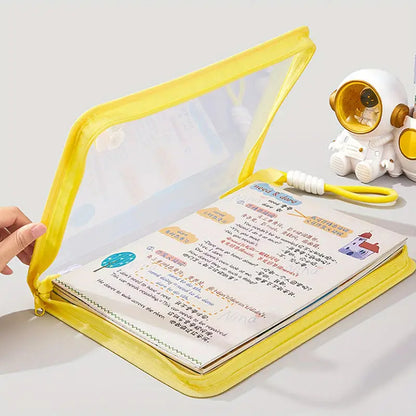 Portable Zipper File Bag with Handle – Large Capacity