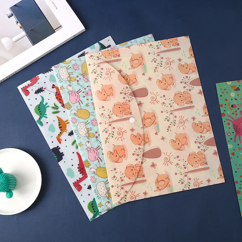 A4 Animal File Bag – Cute Document Organizer for Kids