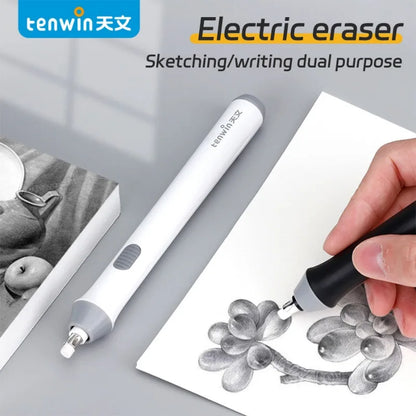 Electric Eraser – Adjustable Thick/Thin Rubber, Safe & Efficient