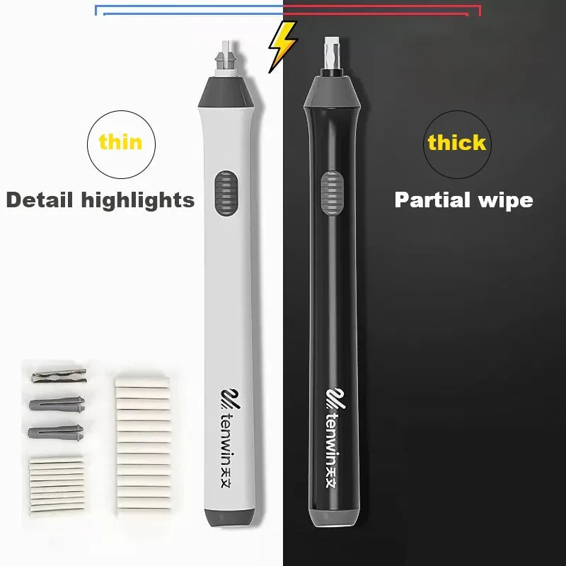 Electric Eraser – Adjustable Thick/Thin Rubber, Safe & Efficient