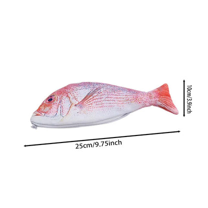 Cute Fish Pencil Case Kawaii Cartoon Zipper Pen Bag