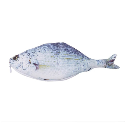 Cute Fish Pencil Case Kawaii Cartoon Zipper Pen Bag