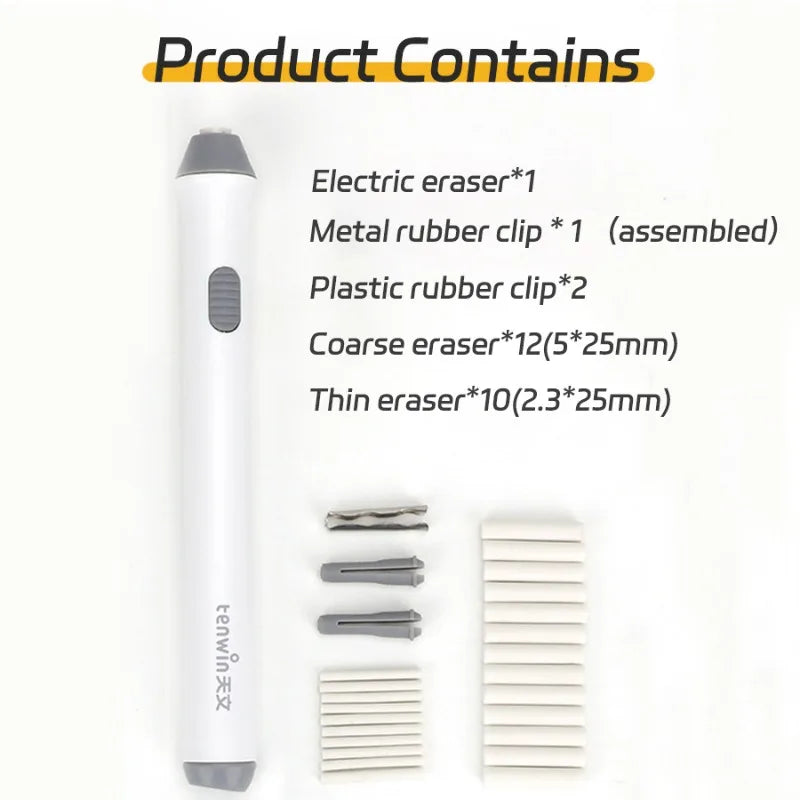Electric Eraser – Adjustable Thick/Thin Rubber, Safe & Efficient