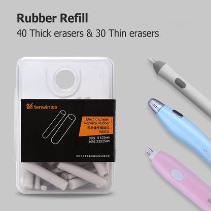Electric Eraser – Adjustable Thick/Thin Rubber, Safe & Efficient